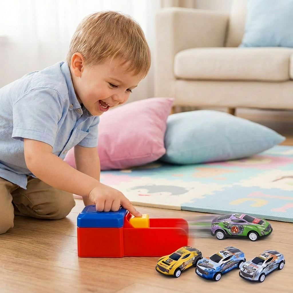 Auto Katapult Rennspiel Set