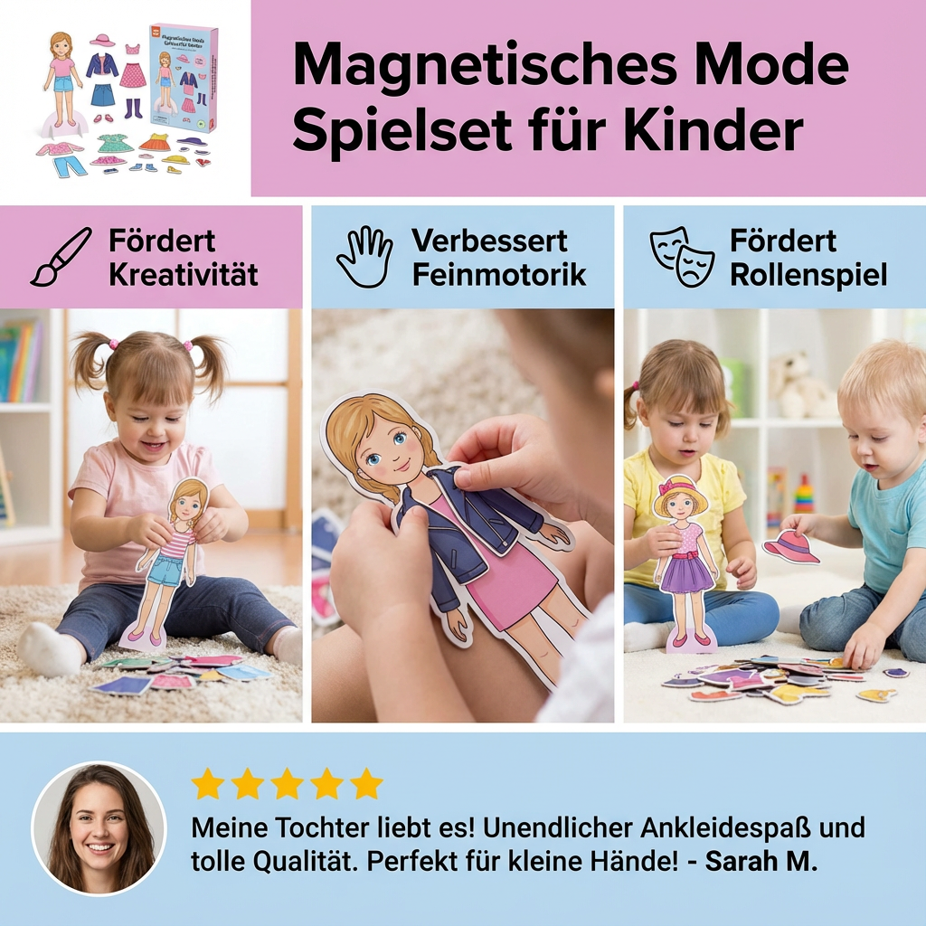 Magnetisches Mode Spielset für Kinder