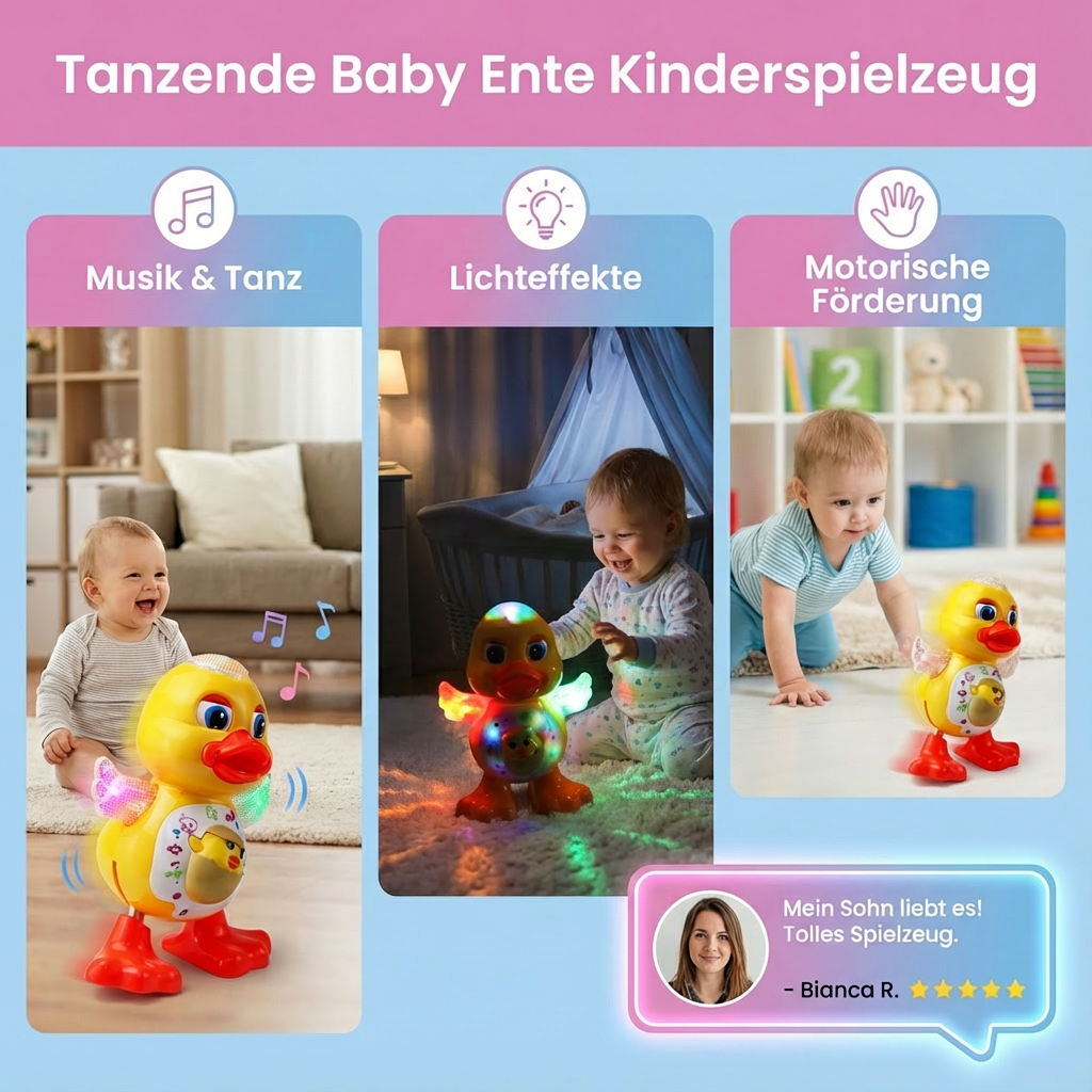 Tanzende Baby Ente Kinderspielzeug