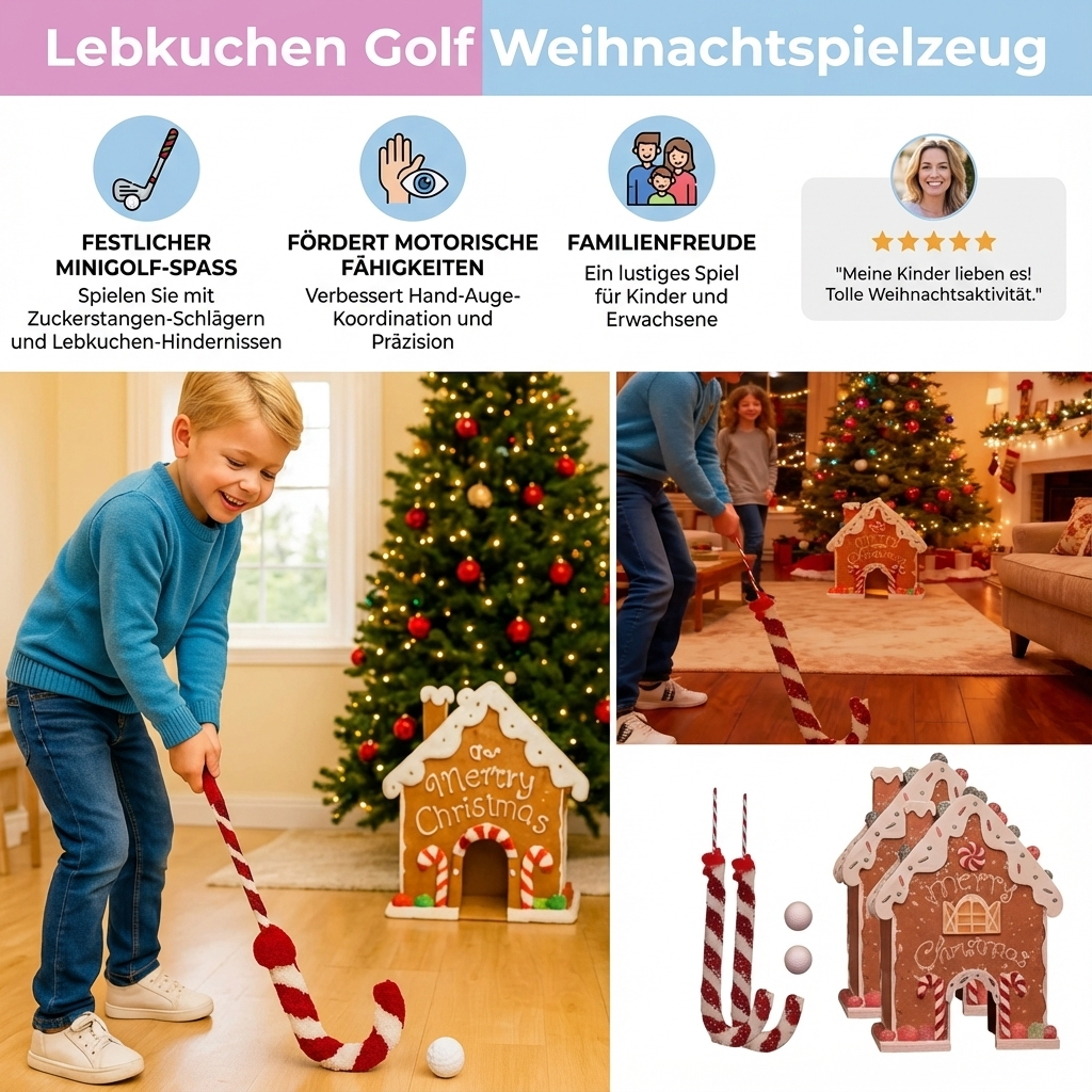 Lebkuchen Golf Weihnachtspielzeug