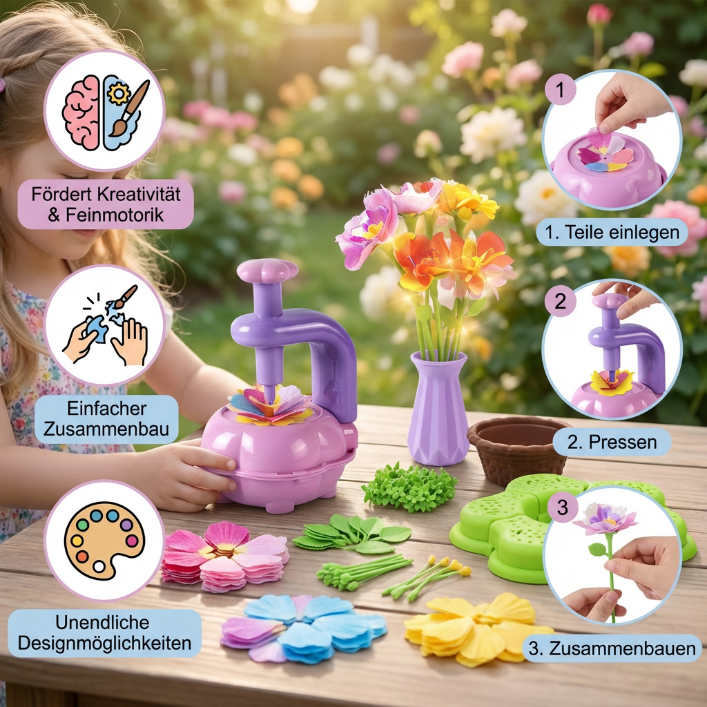 Kreatives Blumen Bastel Set