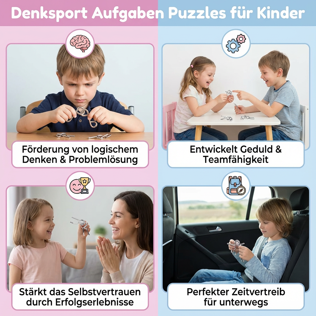 Denksport Aufgaben Puzzles für Kinder