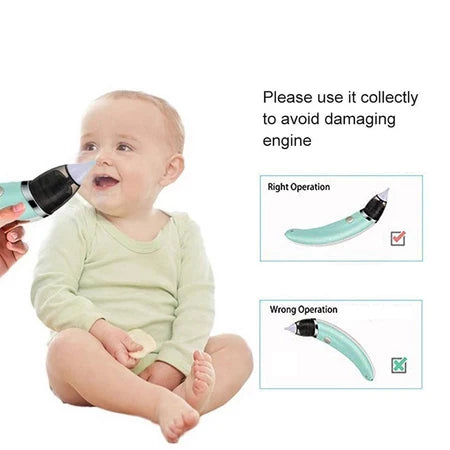 Elektrischer Nasensauger für Babys – Sanfte Nasenreinigung mit Saugkraft