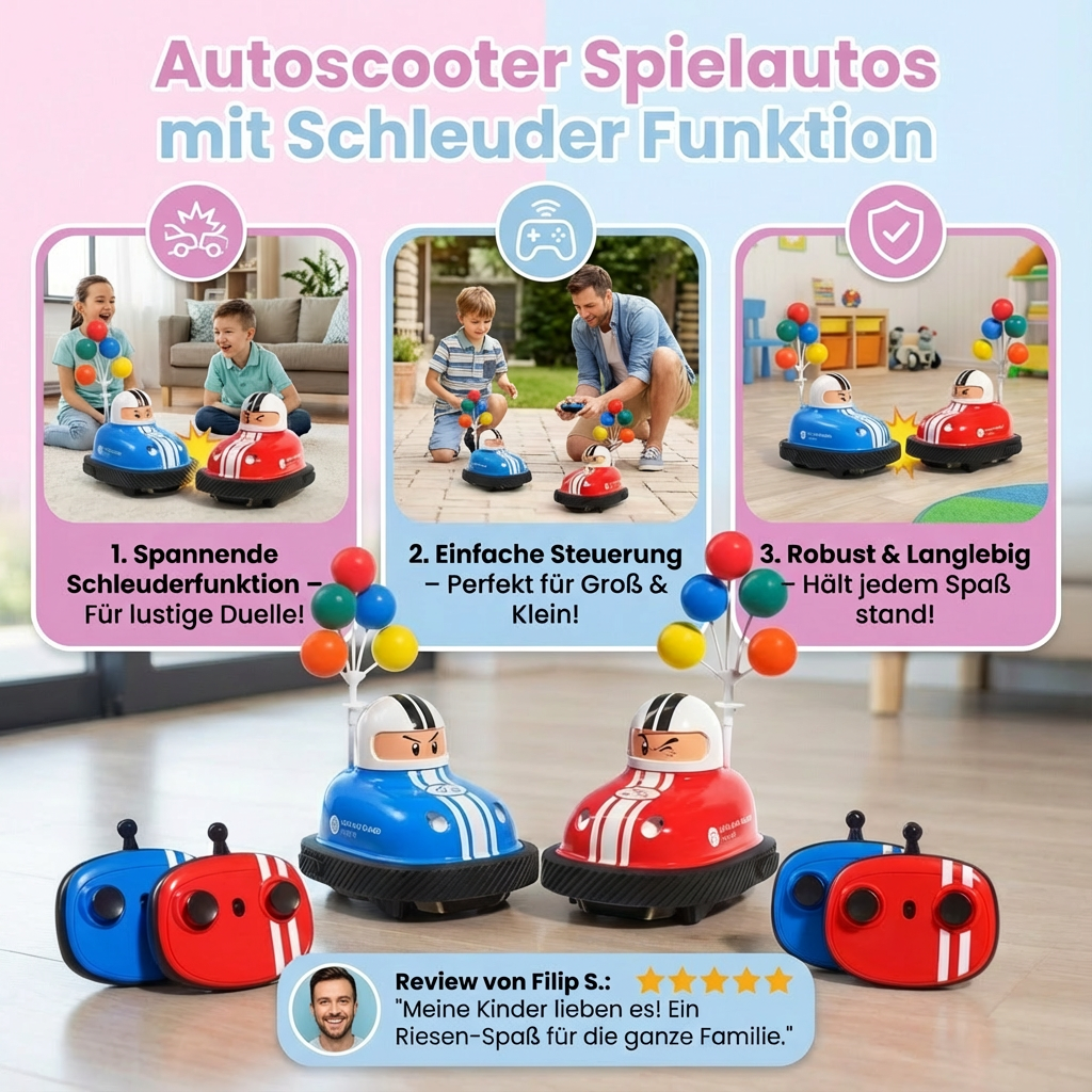 Autoscooter Spielautos mit Schleuder Funktion