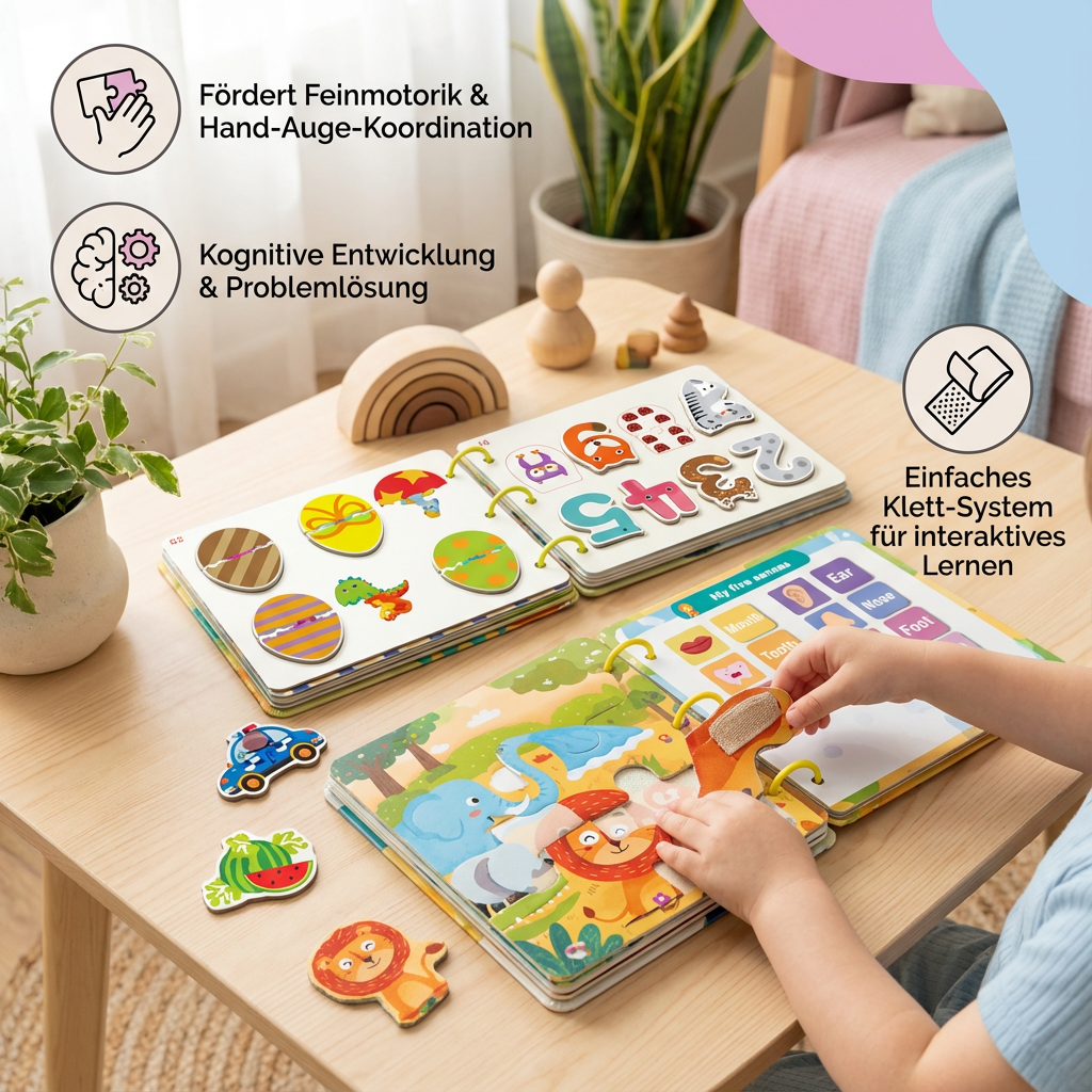 Sensorisches Montessori Beschäftigungsbuch