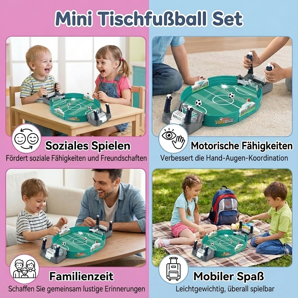 Mini Tischfußball Set