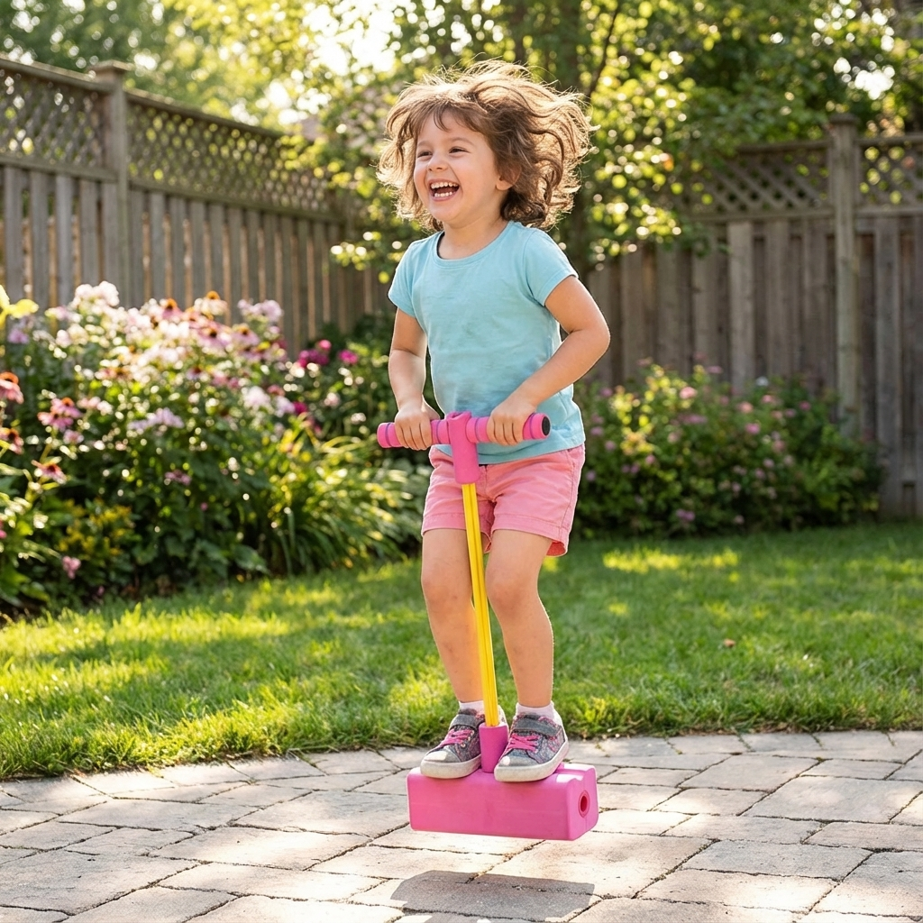 Kinder-Pogo-Hüpfer aus Schaumstoff – Hüpfspielzeug für drinnen & draußen
