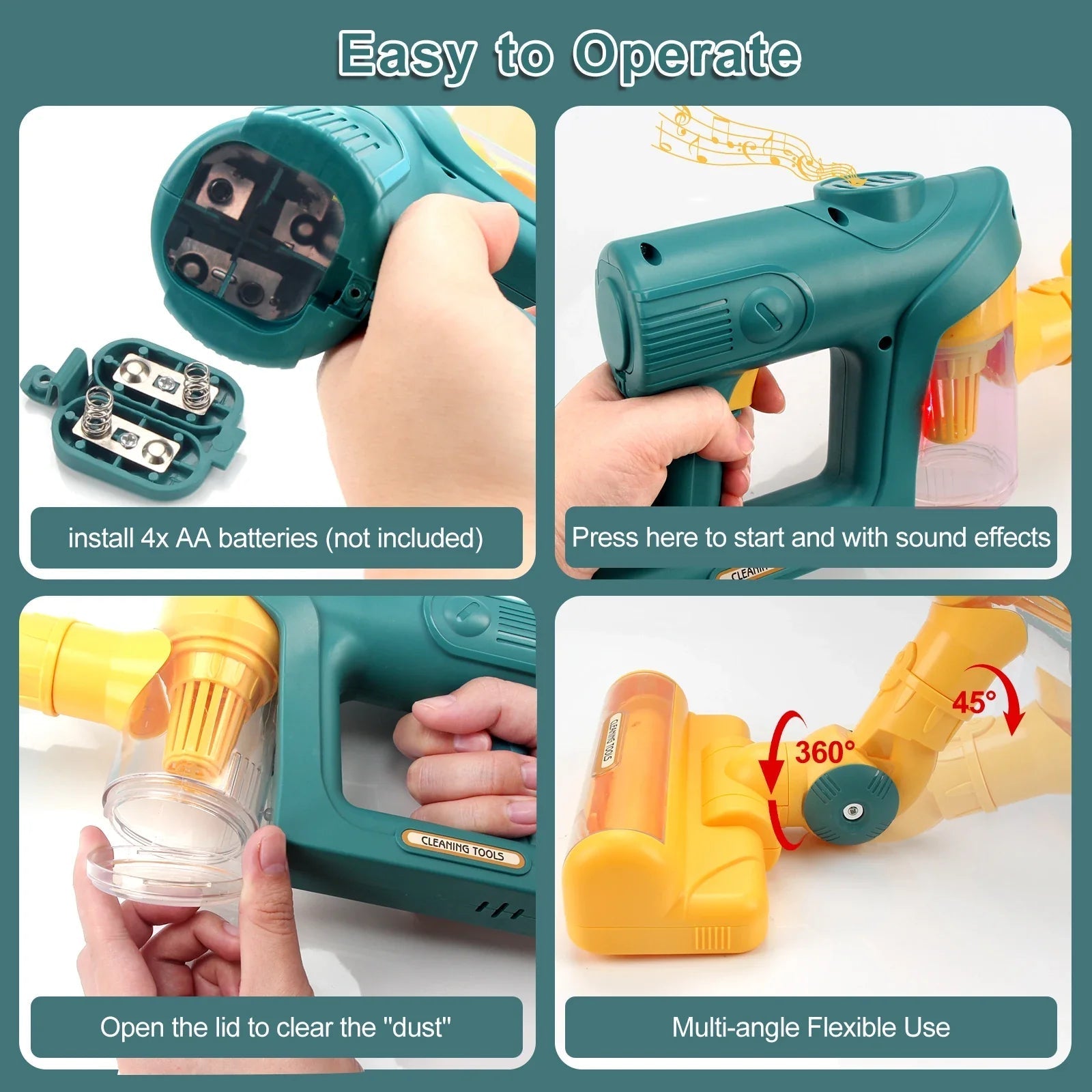 Mini-Staubsauger - Interaktives Kinderspielzeug