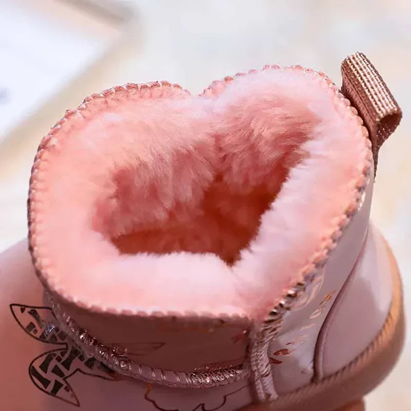 Wasserfestes Design – Kinder-Schneestiefel Mit Fashion-Print