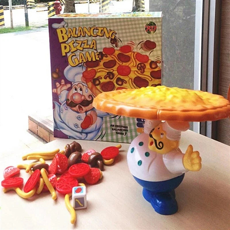 Balancierendes Pizza-Spiel – Lustiges Geschicklichkeitsspiel für Kinder und Familie