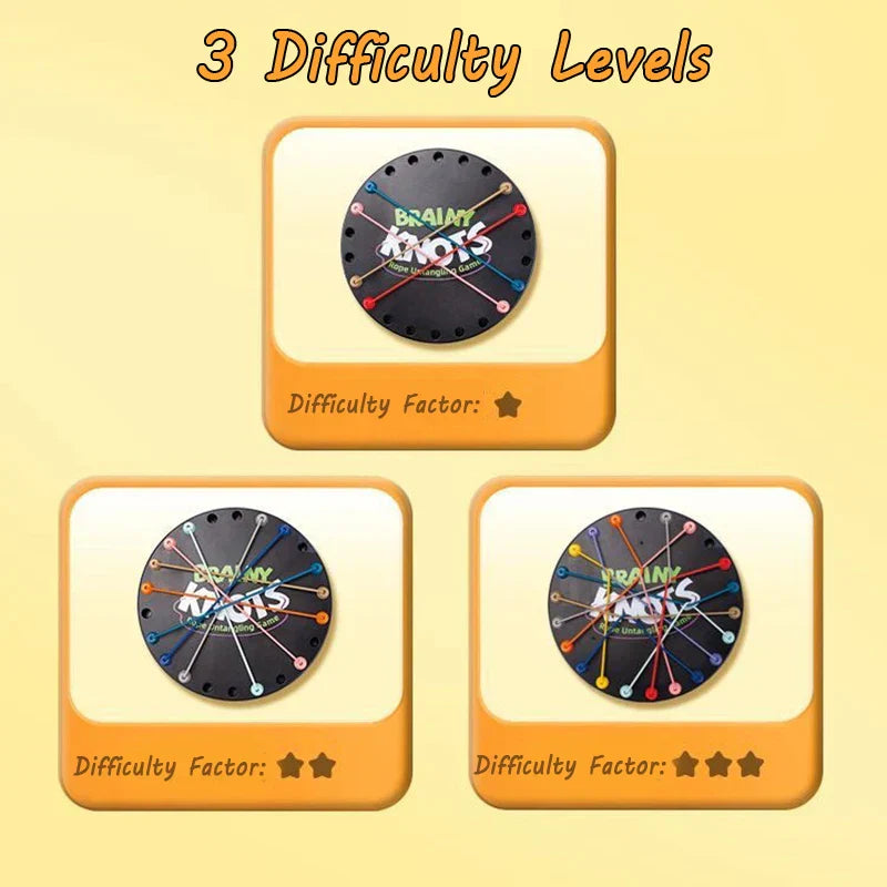 Verdrehte Knoten - Rope Untangling Strategiespiel für Gehirntraining