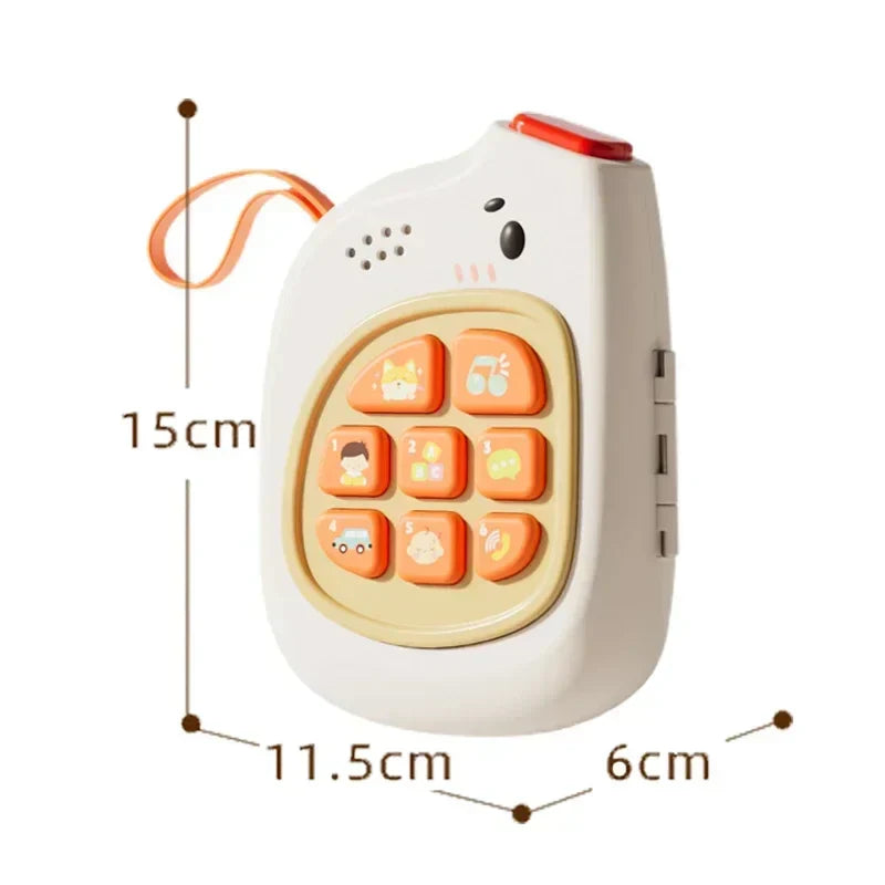 Interaktives Montessori-Spielzeug | Lernspieltelefon für Kinder mit Musik und Tönen