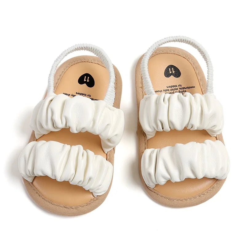 Weiche und Bequeme Baby-Mädchen Sandalen mit Rüschen