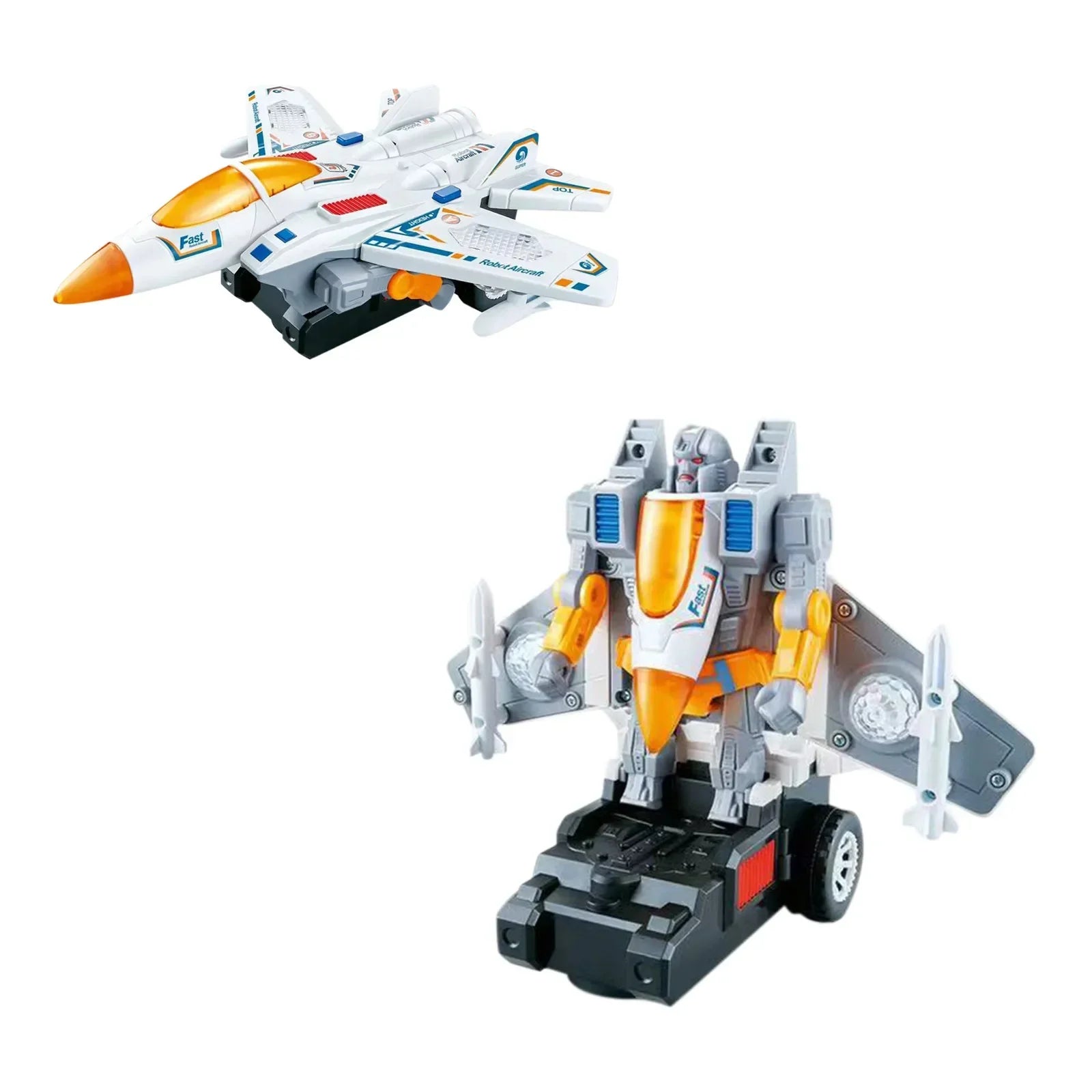 Transformierbares Spielzeugauto mit Lichtern und Musik – Militär-Tank für Kinder