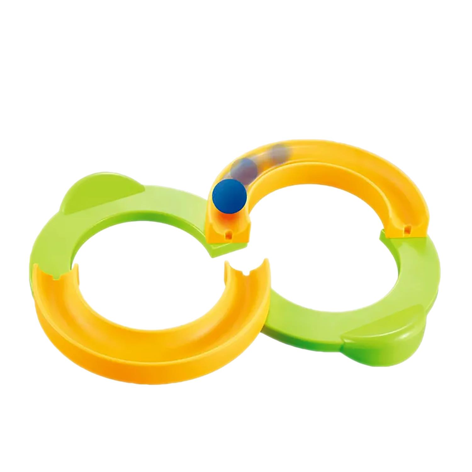 Interaktives Balance- und Geschicklichkeitsspiel mit Kugelbahn