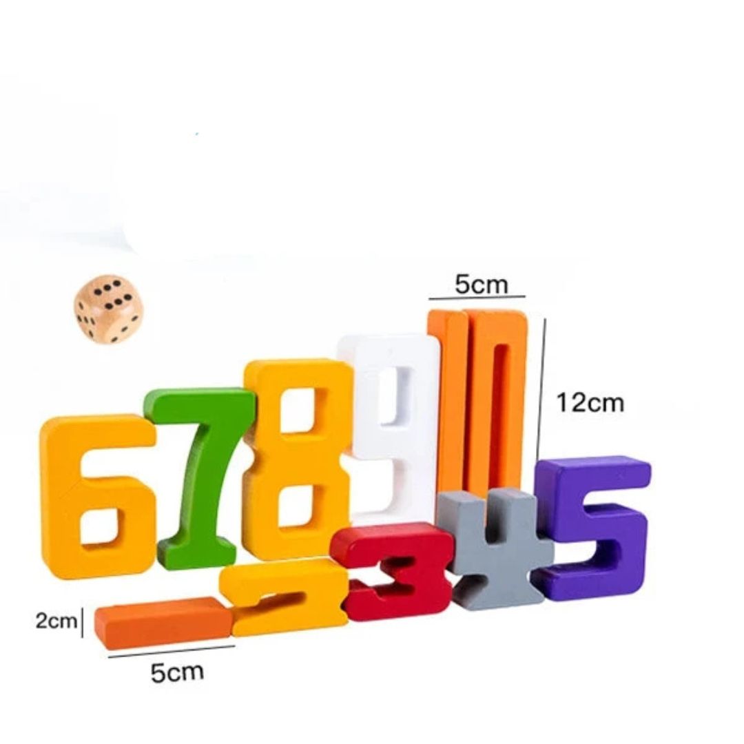 Zahlen Lernen mit Stappelsteinspiel