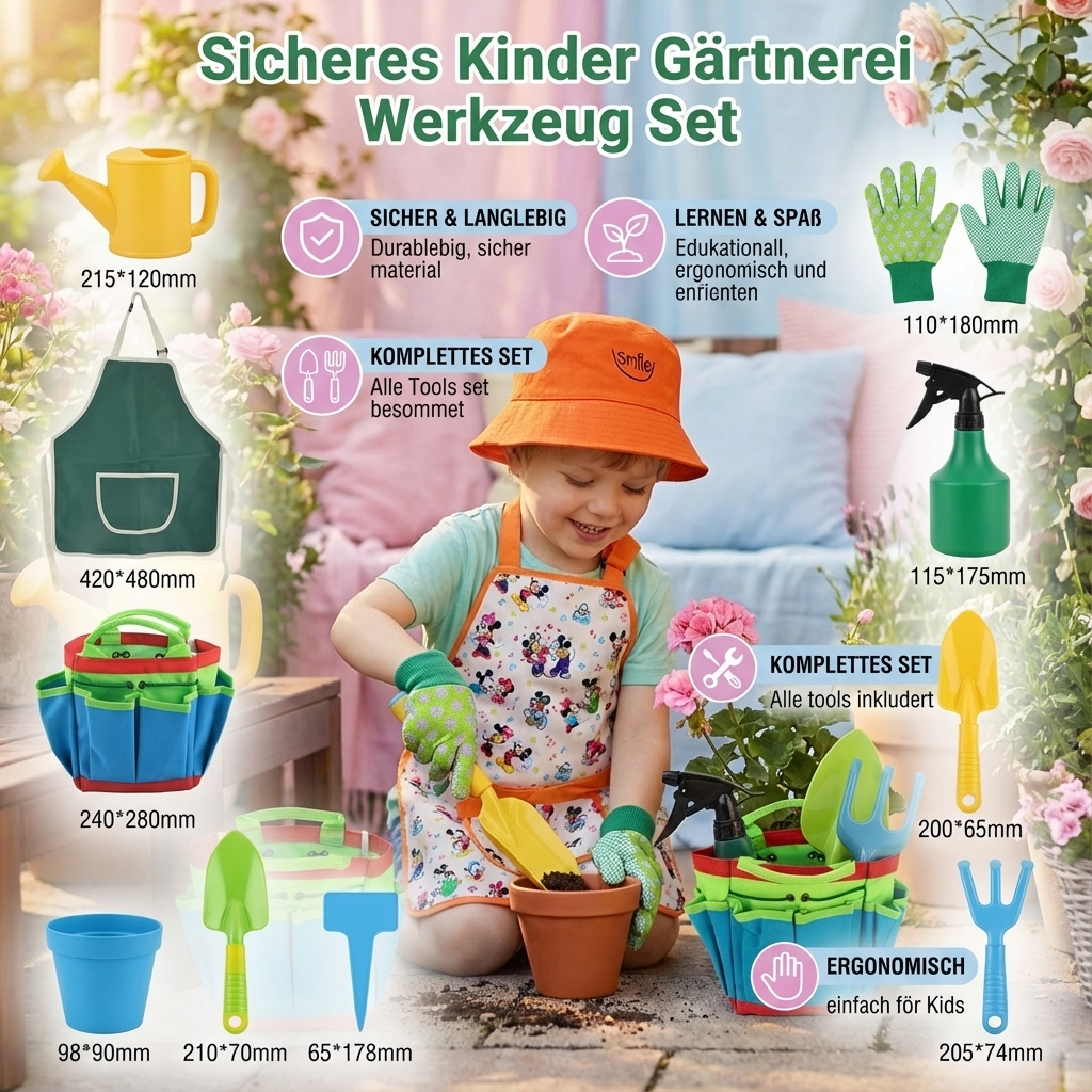 Sicheres Kinder Gärtnerei Werkzeug Set