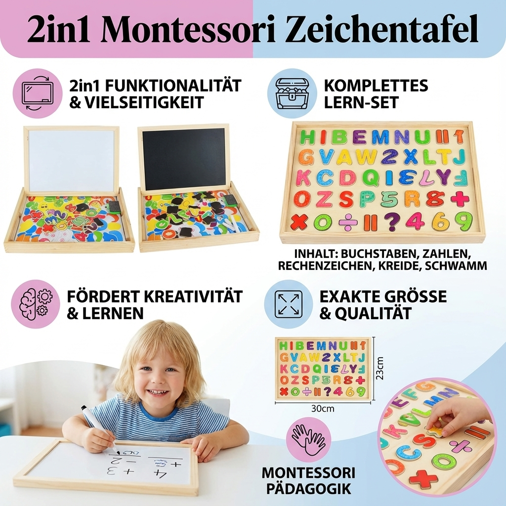 2in1 Montessori Zeichentafel
