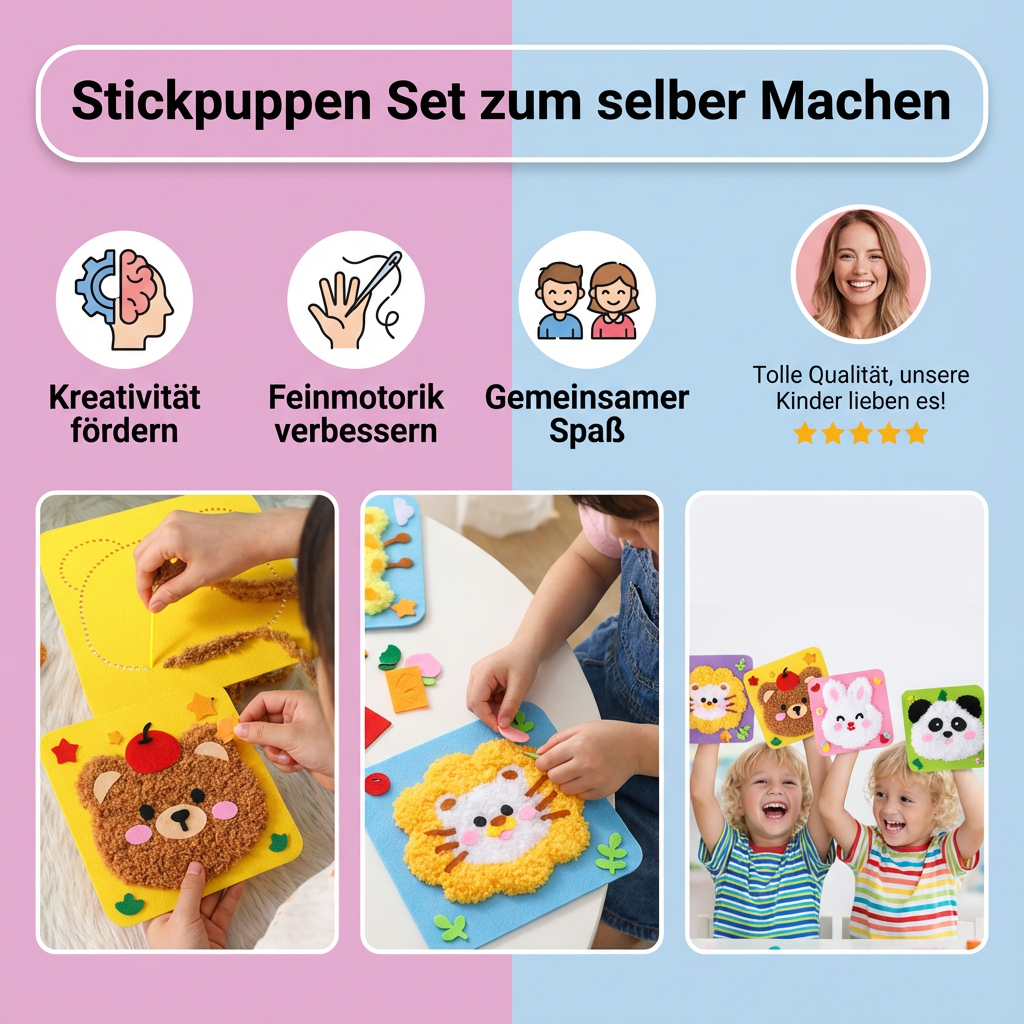 Stickpuppen Set zum selber Machen