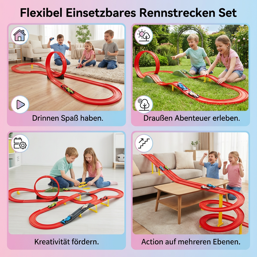 Flexibel Einsetzbares Rennstrecken Set