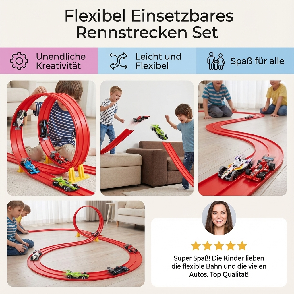 Flexibel Einsetzbares Rennstrecken Set