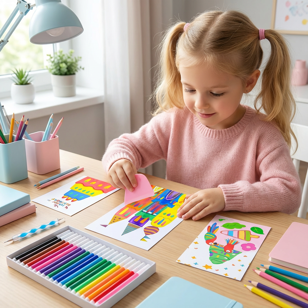 Kreatives Regenbogen Farben Schmierkunst Set