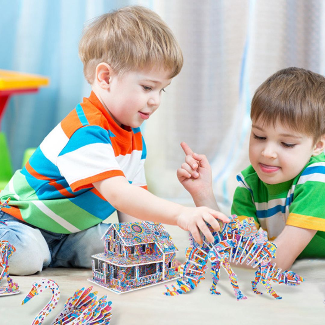 Gestalten Sie Ihre Eigene Skulptur - 3d- Puzzle (2+1 Gratis)