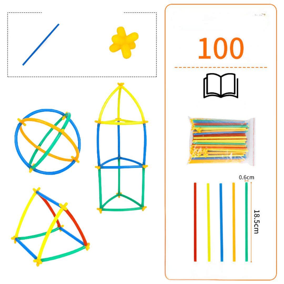 Kreatives Stangenbauset für Kinder