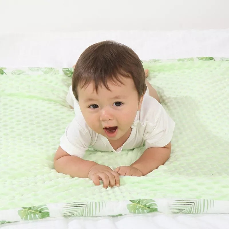 Weiche Baby-Decke – Kuschelige, doppelseitige Bettdecke für Babys