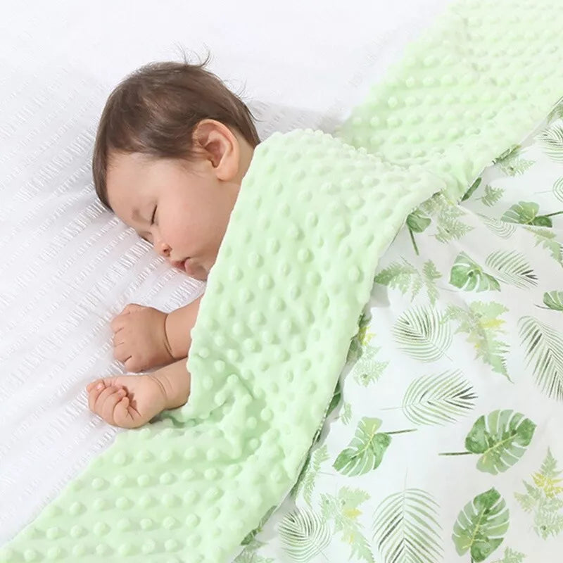 Weiche Baby-Decke – Kuschelige, doppelseitige Bettdecke für Babys
