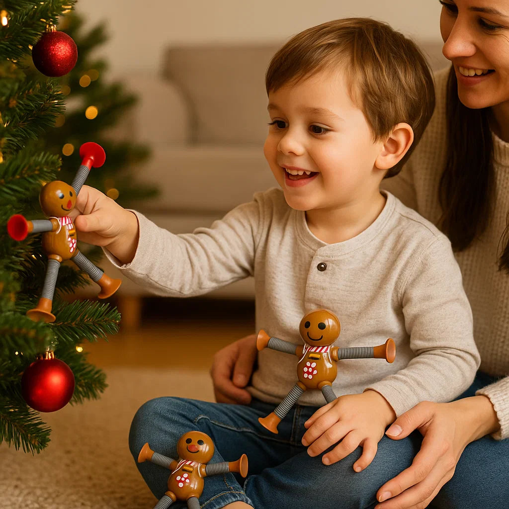 Weihnachtliche Sensorische Saugnapf Baby Spielzeug Figuren