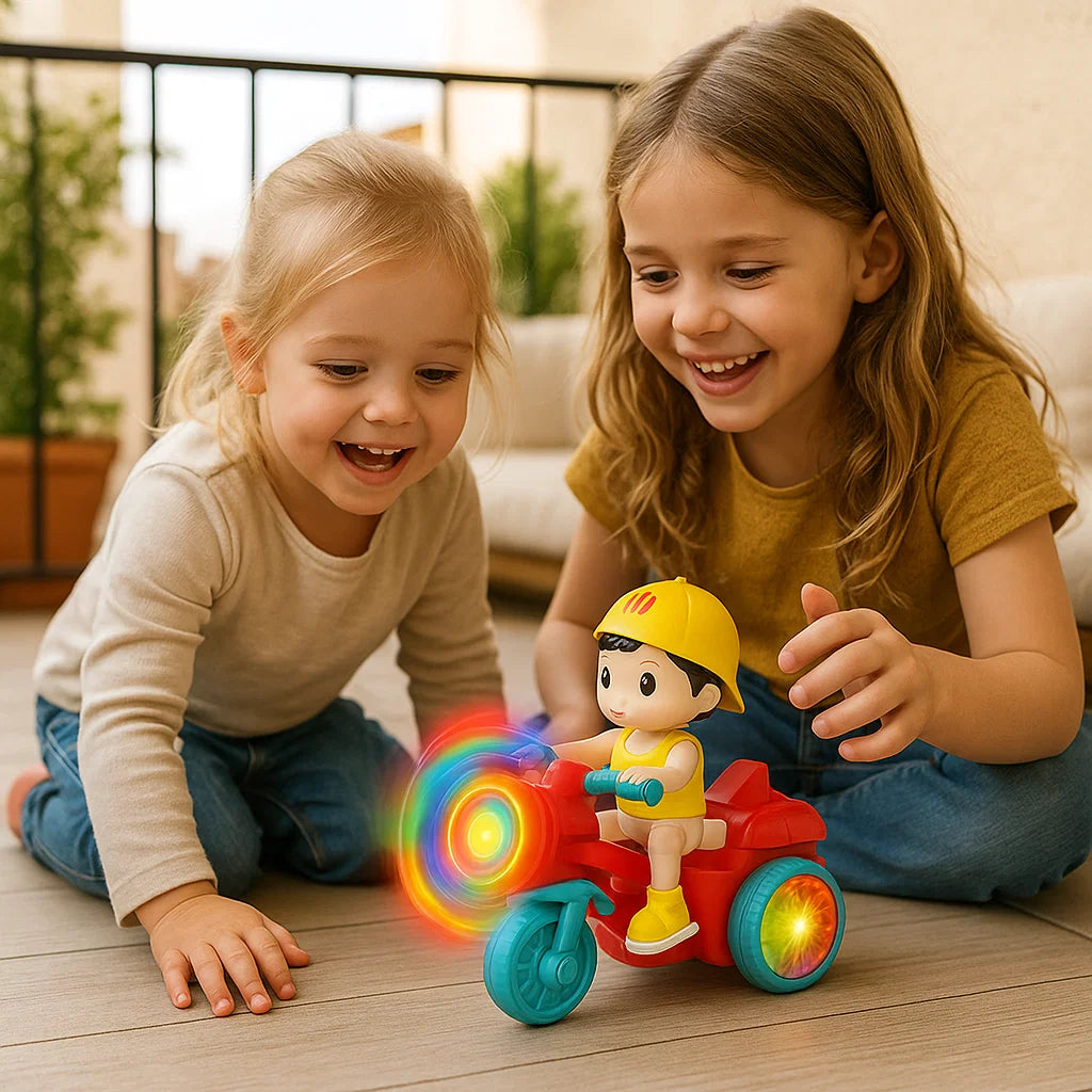 Leuchtendes Musik Kinder Stunt Roller Spielzeug
