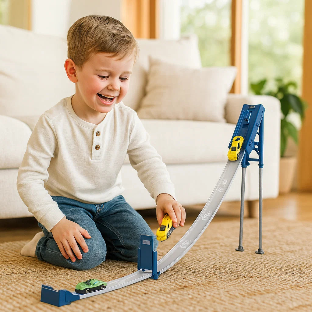 SprungTrack – Katapult-Rennbahn für Kinder