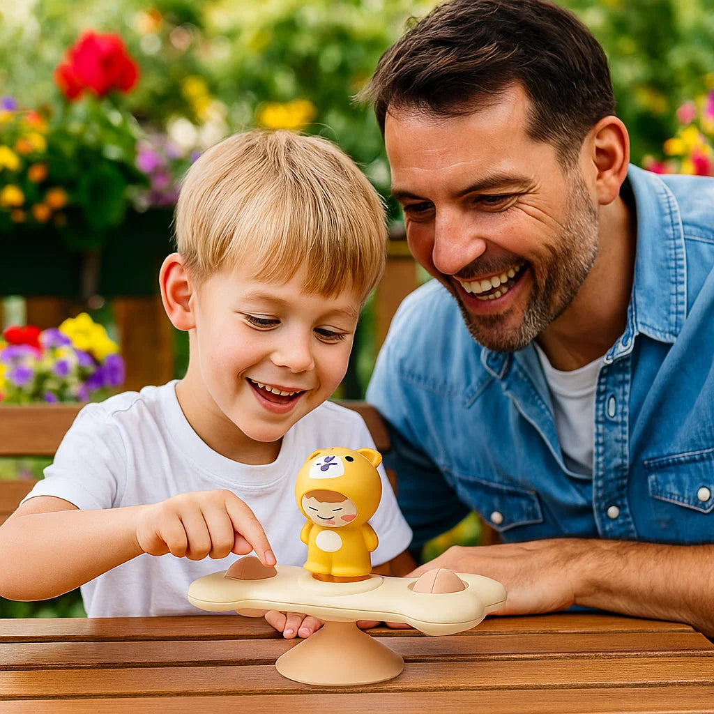 Montessori Saugnapf Spinner – Rotierendes Lernspielzeug