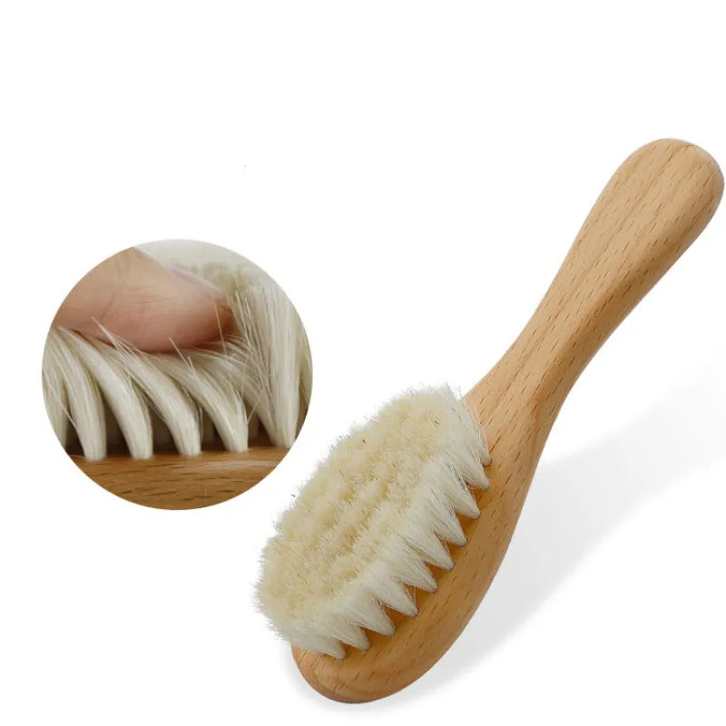 Baby Haarpflege Set mit Bürste und Holzkamm