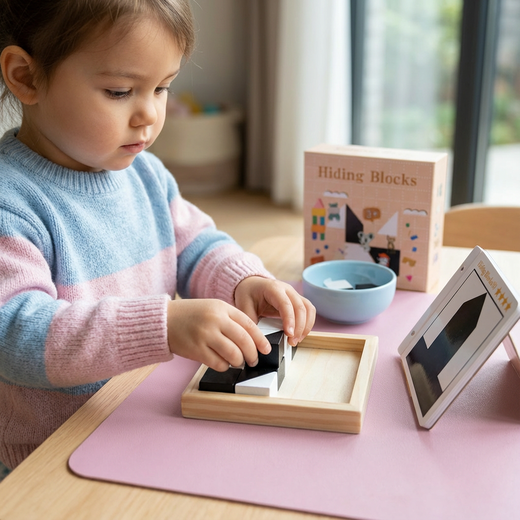 Zweifarbiges Logikrätsel Spiel im Taschenformat