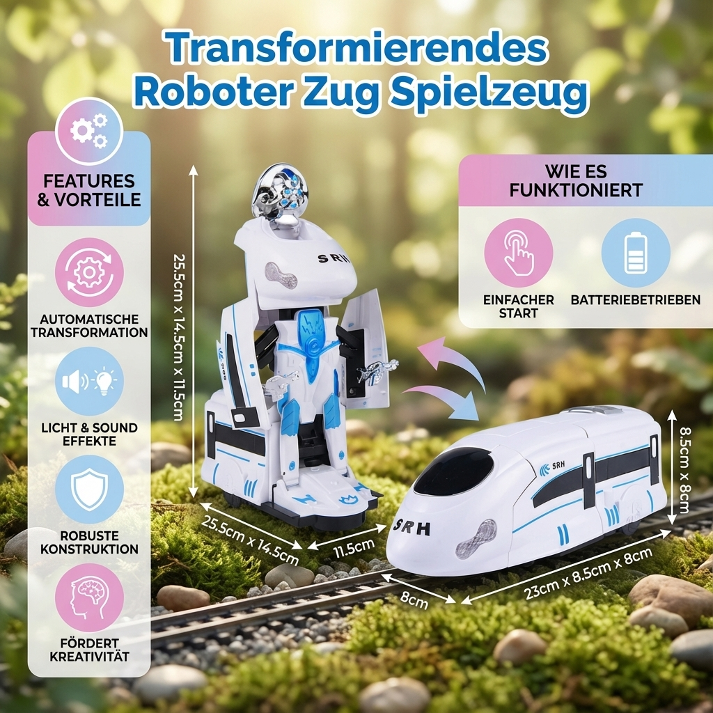 Transformierendes Roboter Zug Spielzeug