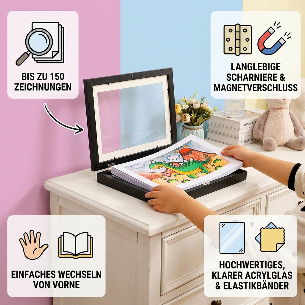 Bilderrahmen - für bis zu 150 Zeichnungen