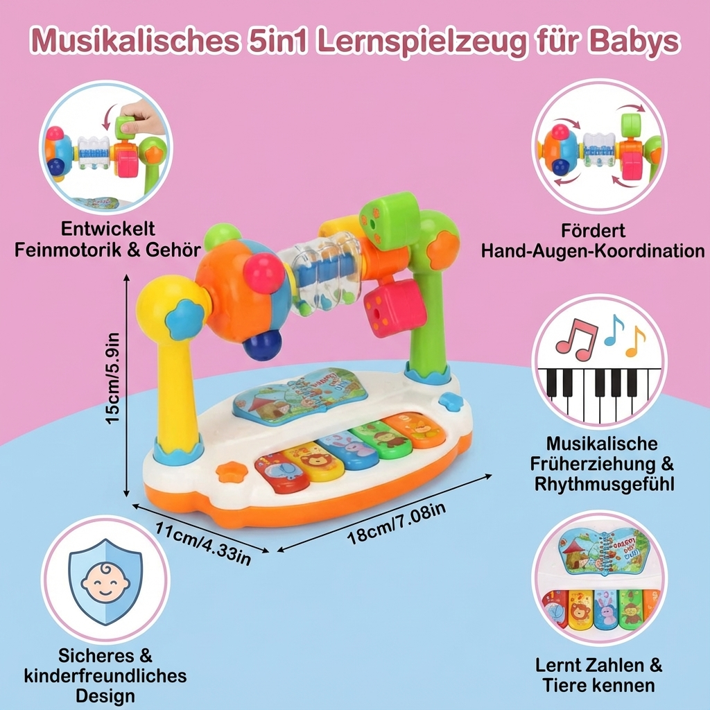 Musikalisches 5in1 Lernspielzeug für Babys