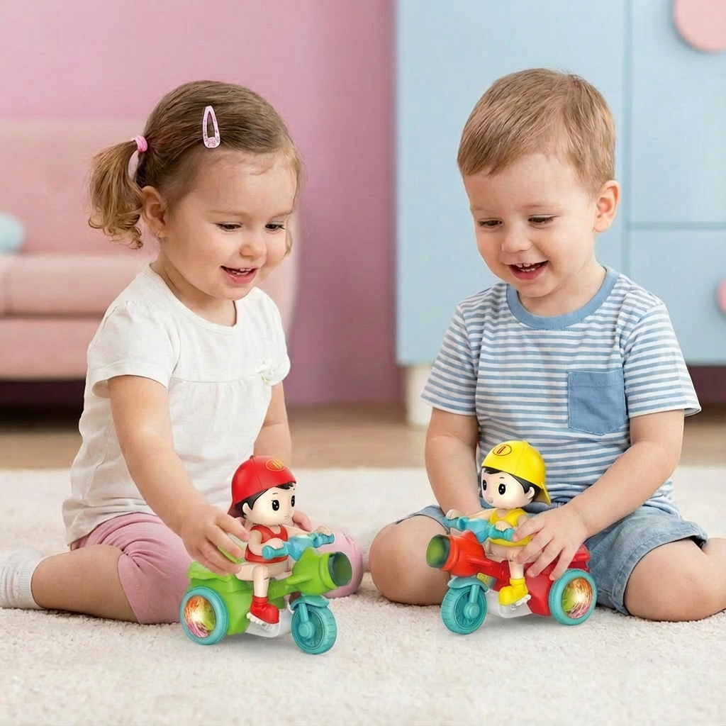 Leuchtendes Musik Kinder Stunt Roller Spielzeug