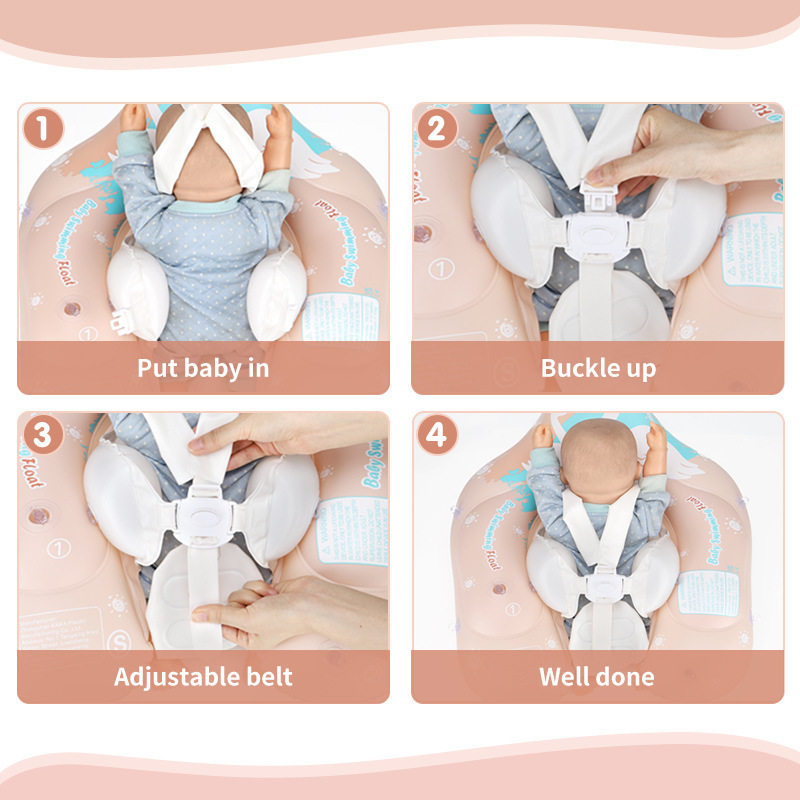 Baby Schwimmring mit Sonnendach – Aufblasbare Schwimmhilfe