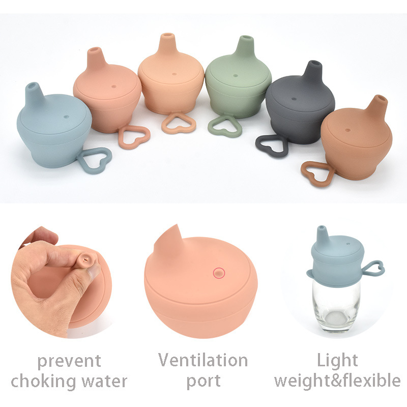 Silikon Trinkaufsatz für Kinder – Universaler Sippy Cup Deckel mit Auslaufschutz