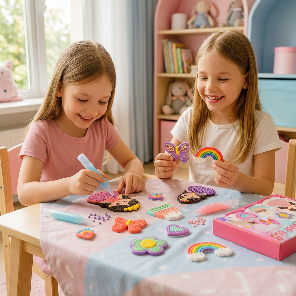 Zauberhafte Perlenmalerei – DIY Set für Kinder