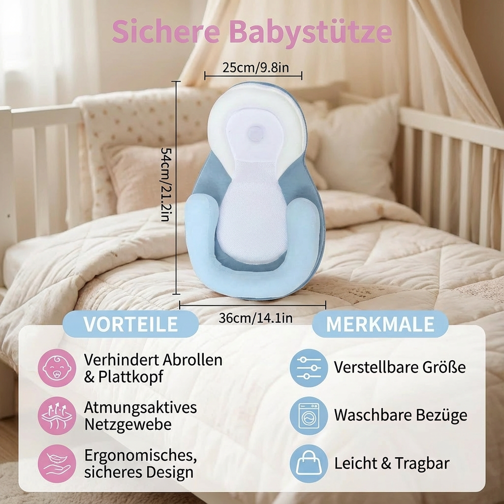 Sichere Babystütze