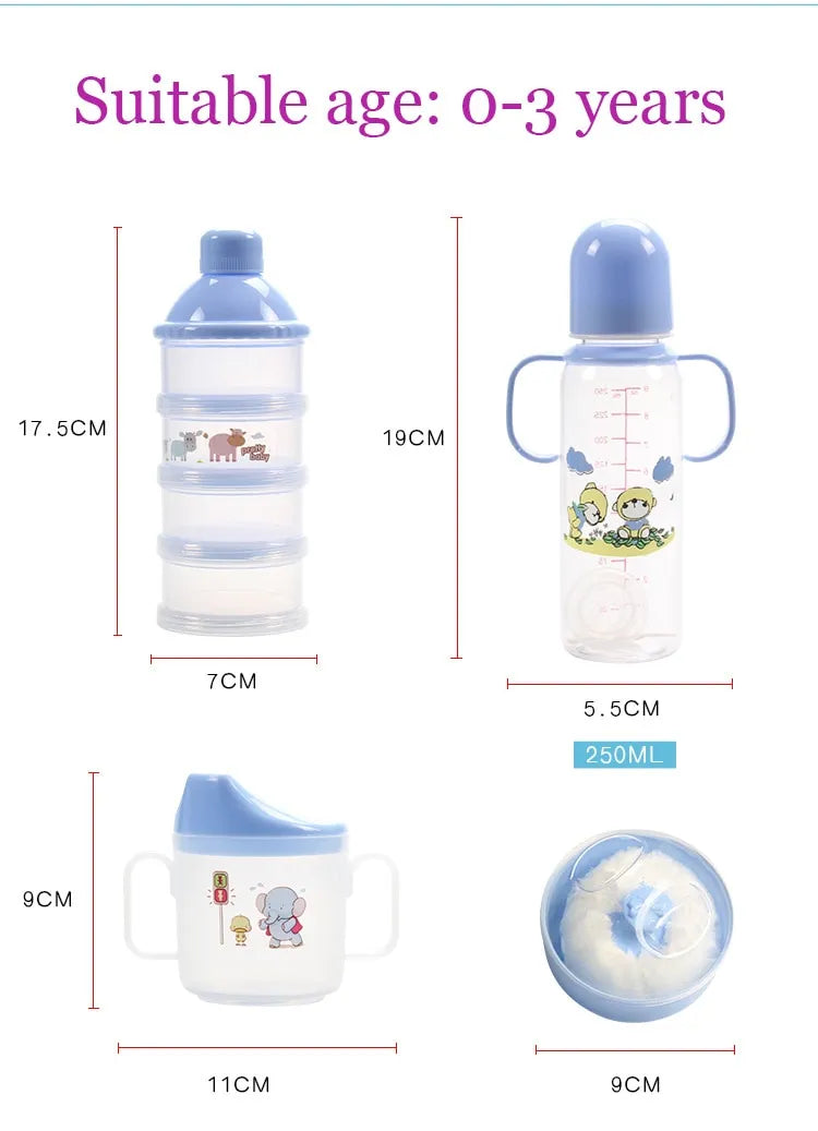 Baby Flaschen Set mit Tragetasche – Praktisches Aufbewahrungsset für Flaschen, Becher und Zubehör