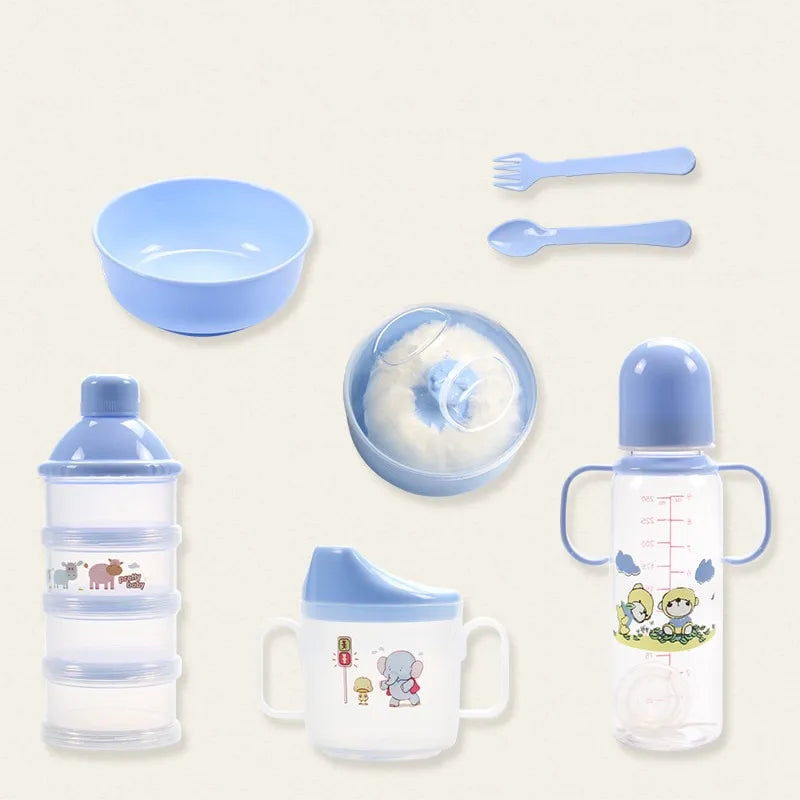 Baby Flaschen Set mit Tragetasche – Praktisches Aufbewahrungsset für Flaschen, Becher und Zubehör