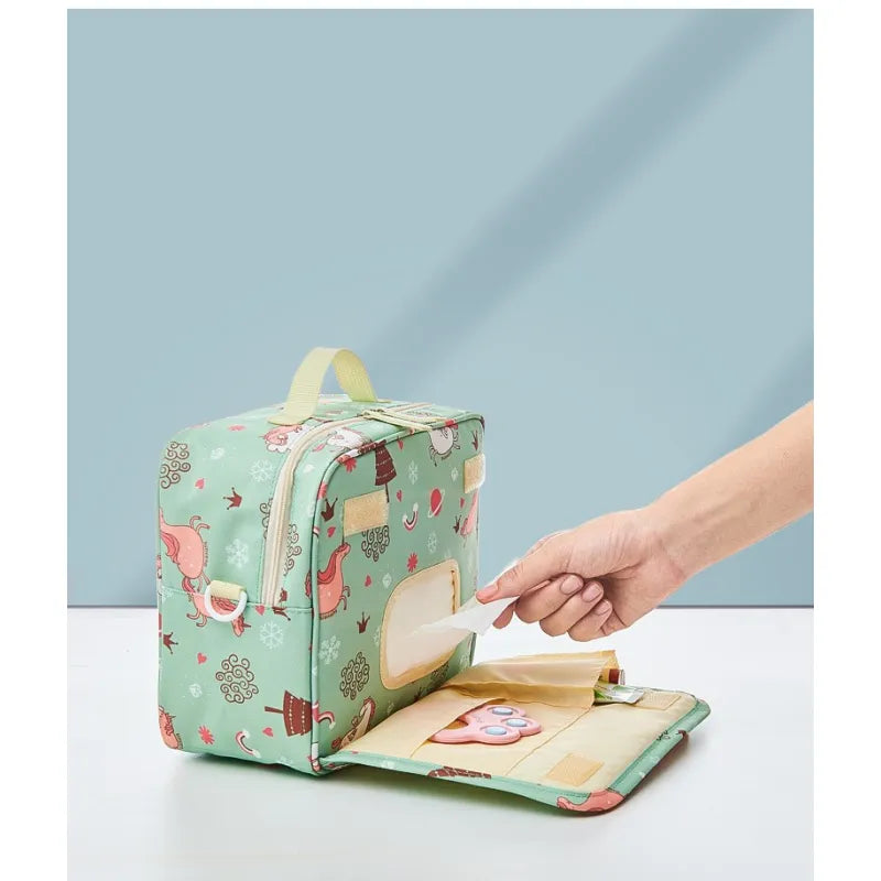 Windeltasche für unterwegs – Organizer für Windeln & Feuchttücher