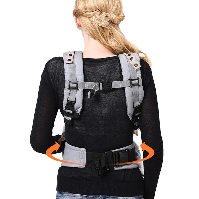Babytrage Ergonomisch – Verstellbare Bauchtrage mit Sitzstütze