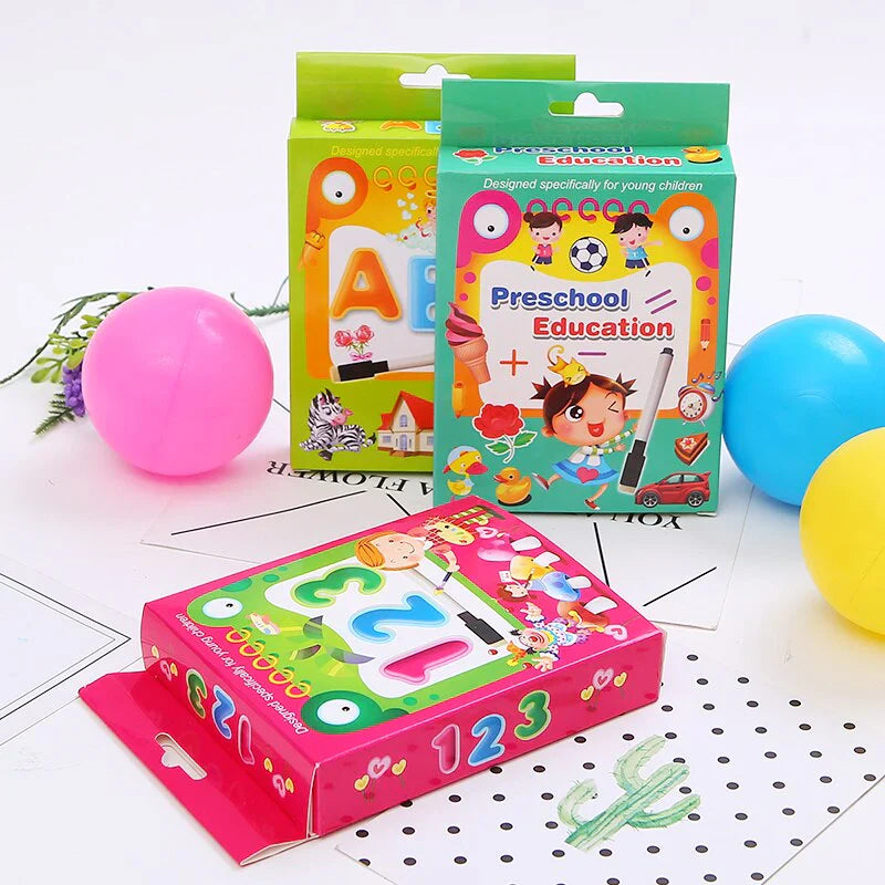 Pädagogische Unterhaltung – Wiederverwendbare Lernkarten für Kinder