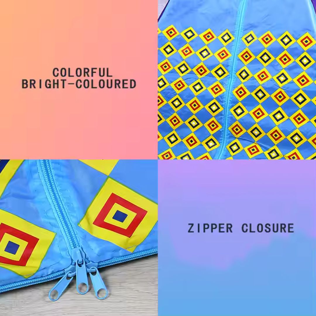 Buntes Kinderzelt - Indoor-Spielzelt für kreatives Spielen